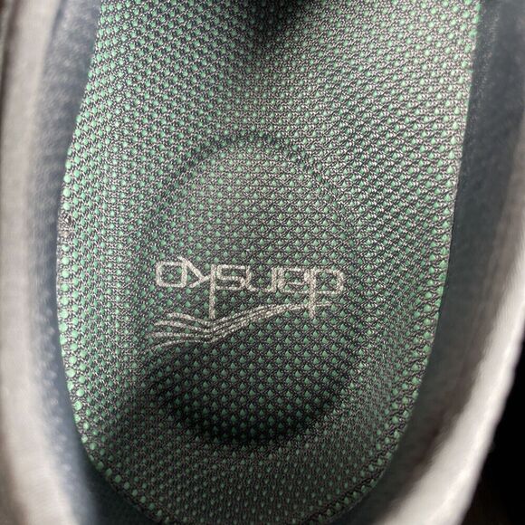 Dansko Womens Sz 8 /38 Elaine Sneakers Shoes Black Suede Lace Up Slip Resistant - Picture 6 of 10